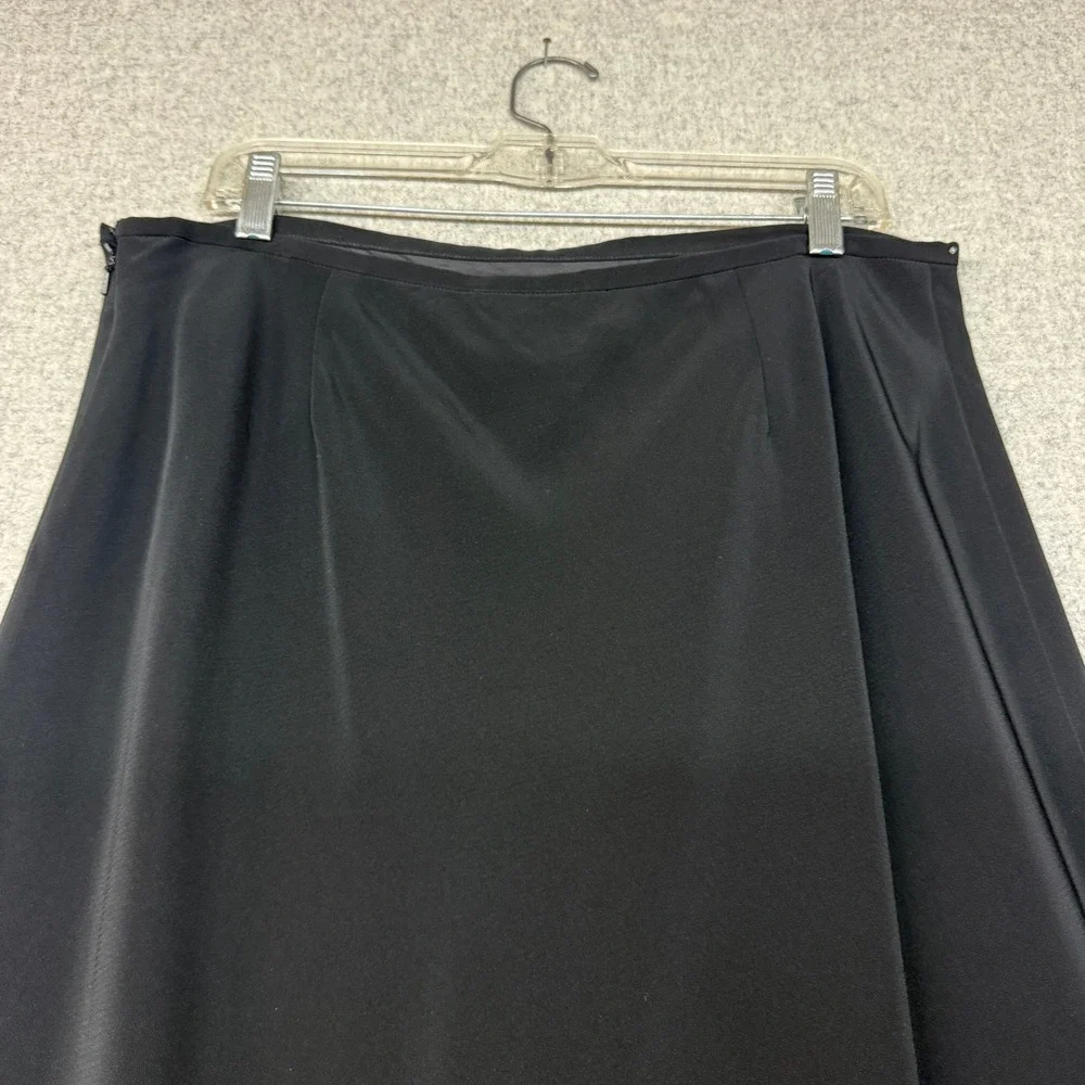 Unbranded Black Maxi Skirt Size Large Rhinestone Studded Formal A-Line Long Dres